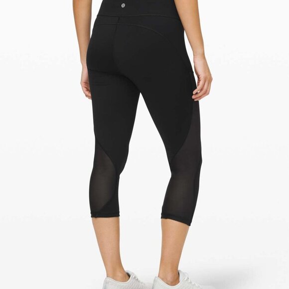 🖤 Lululemon Always Airy High-Rise Run Crop 19" Black - Size 6 💨 - Picture 2 of 13